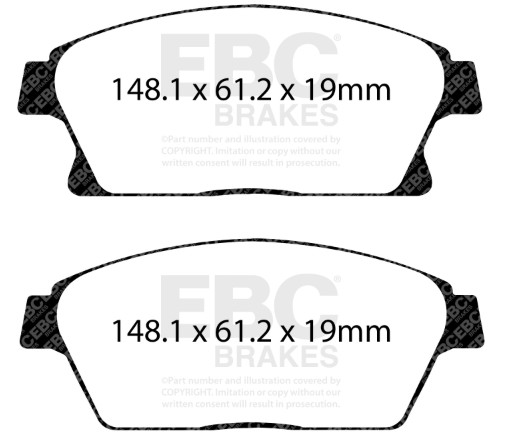fry2 ebc yELLOW bREAKPADS