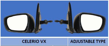 celerio-1 celerio vx mirror